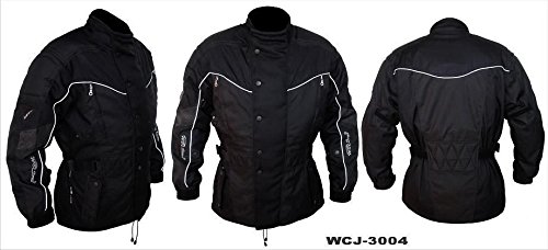 Protectwear WCJ-3004-48 Chaqueta de Moto Textil, Negro, 48