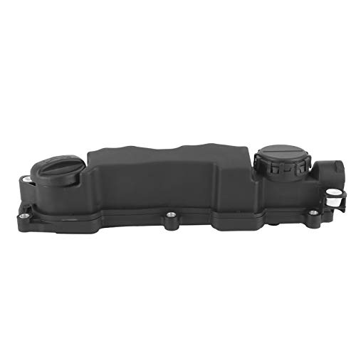 Qiilu Culata de cilindro Cubierta de válvula Cubierta de válvula de motor ABS Juego de cubierta de válvula 9651815680 Ajuste para Citroen C3 C4 1.6HDi Qiilu Culata de cilindro Cubierta de válvula Cubierta de válvula de motor ABS Juego de cubierta de válvula 9651815680 Ajuste para Citroen C3 C4 1.6HDi
