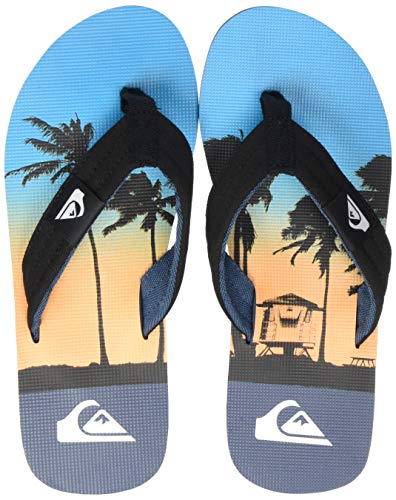 Quiksilver Molokai Layback, Zapatos de Playa y Piscina Hombre, Multicolor Black Blue Blue Xkbb, 44 EU