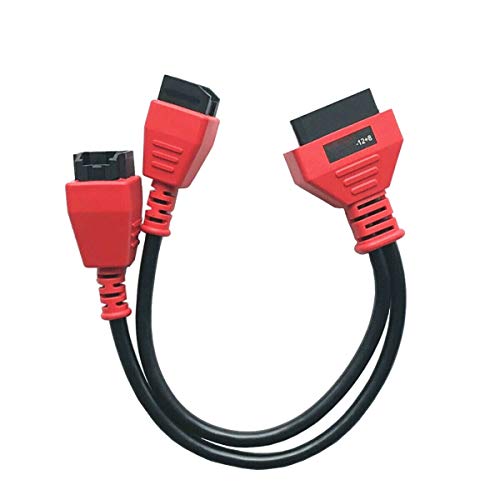 RASHION Ajuste para C-hrysler -12 + 8 Adaptador de Cable para Autel MaxiSys MS908 MS906S 908S MS905