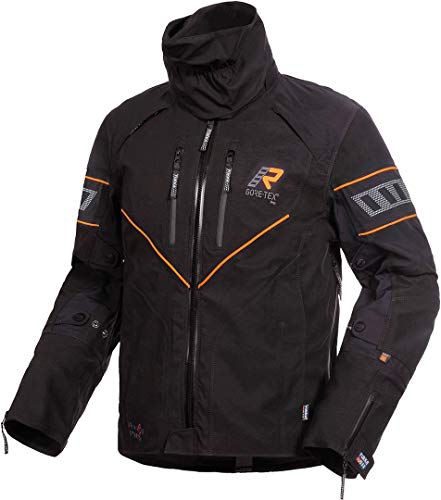 Rukka Realer GTX Motorcycle Textile Jacket - Chaqueta textil para moto, color negro y amarillo