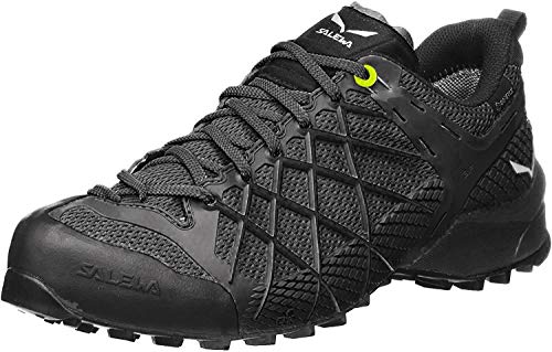 Salewa MS Wildfire Gore-TEX, Zapatos de Senderismo Hombre, Negro (Black Out/Silver), 44 EU