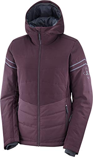 SALOMON Edge Jacket W Chaqueta Acolchada, Granate (Winetasting), Talla S para Mujer SALOMON Edge Jacket W Chaqueta Acolchada, Granate (Winetasting), Talla S para Mujer