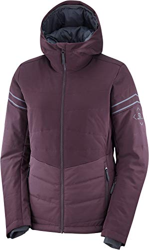 SALOMON Edge Jacket W Chaqueta Acolchada, Granate (Winetasting), Talla S para Mujer