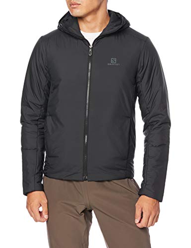 Salomon OUTRACK INSUL HOODIE M Chaqueta acolchada, Negro, Talla S para Hombre