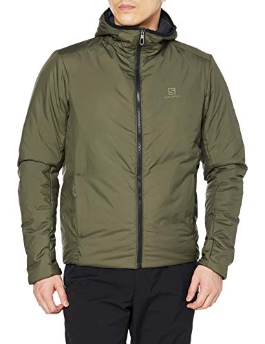 SALOMON Outrack Insul Hoodie M Sudadera, Hombre, Olive Night, s