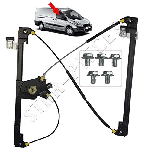 STARKIT PERFORMANCE Elevalunas eléctrico Delantero Derecho copiloto para Citroën Jumpy Peugeot Expert Fiat Scudo de 2007 a 2016 STARKIT PERFORMANCE Elevalunas eléctrico Delantero Derecho copiloto para Citroën Jumpy Peugeot Expert Fiat Scudo de 2007 a 2016