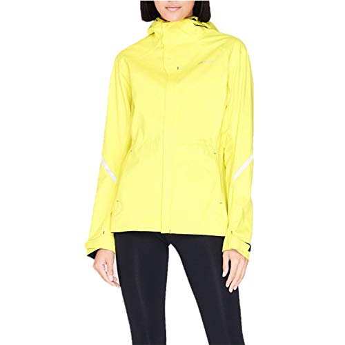 Sugoi - Chaqueta de ciclismo para mujer con capucha y bolsillos amarillo M