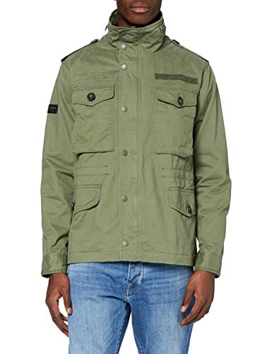 Superdry Field Jacket Chaqueta, Verde (Fatigue Green L5l), L para Hombre