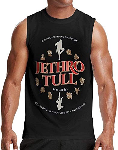 T-Shirt Camisetas y Tops Polos y Camisas Jethro Tull Men's Stylish Men's Sleevelesscotton Vest