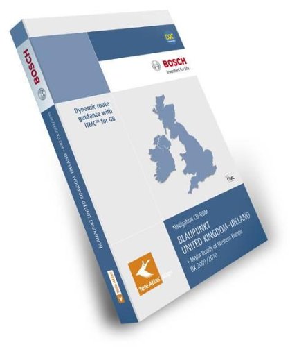 Teleatlas Blaupunkt Gran Bretaña 2009/2010 DX - CD con mapas de las principales carreteras de Gran Bretaña para navegadores GPS TravelPilot DX