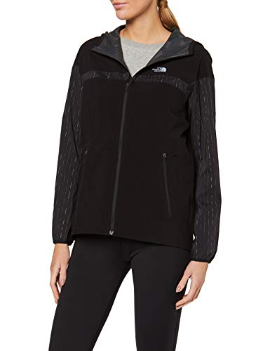 The North Face Ambition Rain, Chaqueta Impermeable para Mujer, Negro ((Tnf Light Grey Heather), M