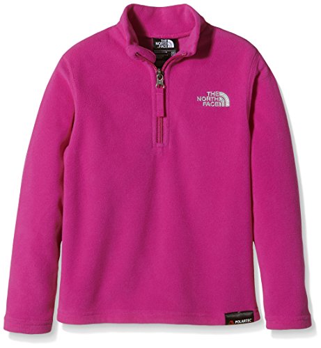 The North Face Glacier 1/4 Zip Sudadera, Forro Polar, Infantil, Rosa, YXL