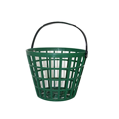 Tongdejing Cesta de pelota de golf, contenedor de almacenamiento de bolas de golf con asa al aire libre deportes al aire libre accesorios del club de golf