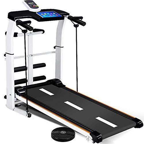 Treadmill Cinta De Correr Plegable Maquinaria Gimnasio Equipo Fitness Ejercicio Aeróbico Pequeño Pérdida Peso Adelgazamiento Máquina Caminar Silenciosa Carga Máxima 150KG Cinta Black