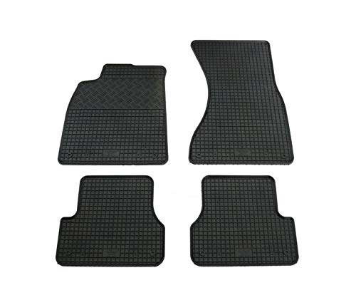 V-MAXZONE PARTS Alfombrillas de goma negra para coche VD506 para todo tipo de clima, inodoras, juego de 4 piezas, compatible con Audi A6 4G C7 A7 4G 2010 2011 2012 2013 2014 2015