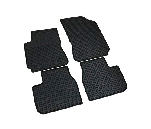 V-MAXZONE PARTS Alfombrillas de goma negra para coche VD775 para todo tipo de clima, inodoras, juego de 4 piezas, accesorios para coche compatibles con Citroen C4 Cactus 2014 2015 2016 2017 2018