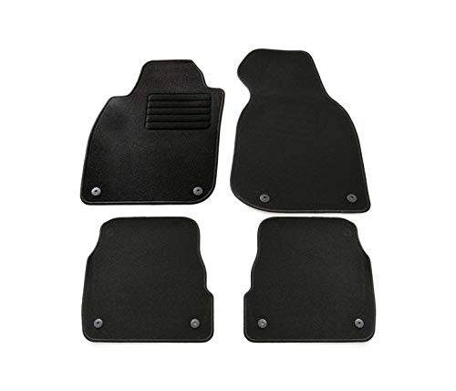 VD8 - Juego de alfombrillas para piso de coche, sin olor, 4 piezas, compatible con Audi A6 C5 Saloon 2000-2004 A6 C5 Avant 2000-2005 A6 C5 Allroad 2001-2006