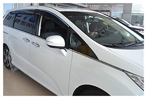 Ventanillas Viento y Lluvia para Honda Odyssey 2015 Plastic Window Veller Vent Shades Sun Rain Fllector Guard Deflectores Aire