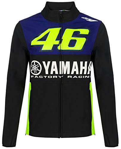 VR46 Yamaha Valentino Rossi - Chaqueta softshell para hombre, talla L, color azul
