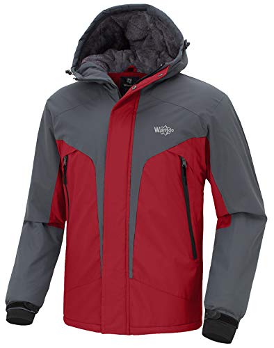 Wantdo Parka Cálida Forro Polar con Capucha Chaquetas de Senderismo Deportiva Invierno Ski Jacket Montaña Senderismo Abrigo Ligero Entretiempo para Hombre Gris Oscuro X-Large Wantdo Parka Cálida Forro Polar con Capucha Chaquetas de Senderismo Deportiva Invierno Ski Jacket Montaña Senderismo Abrigo Ligero Entretiempo para Hombre Gris Oscuro X-Large