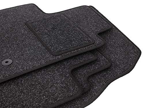 Wielganizator Alfombrillas de terciopelo para Citroen C4 I Coupe, parte trasera (2004 – 2010), 4 piezas