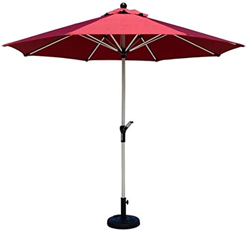 XBR New Sun Parasol Umbrella Garden 9-Feet Patio Outdoor Aluminium Market Mesa Sombrilla con manivela （Sin Base）