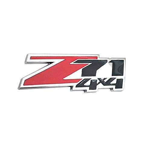 Z71 4x4 Logo Tronco del coche Placa de cuerpo Pegatina 3D Adecuado para Chevrolet Colorado Silverado Suburban Tahoe GMC Sierra Leona Accesorios (Color Name : Z71 4X4)