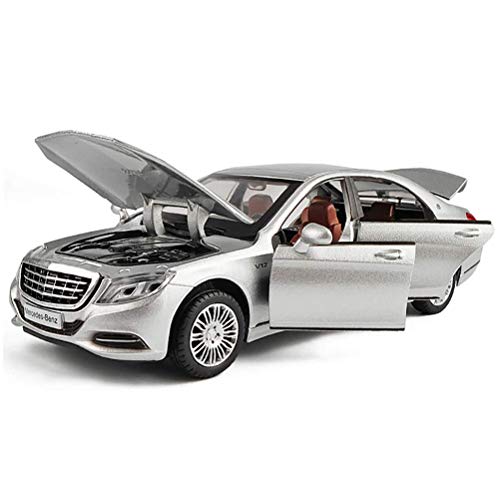 ZY Mercedes Benz Clase S G Diecast Modelo de Coche, 1: 24/32 Alta de la simulación, Adulto de Colección Coche Deportivo con Motor Modelo de Escala, BenzS650Black LOLDF1 (Color : Benzs600silver)
