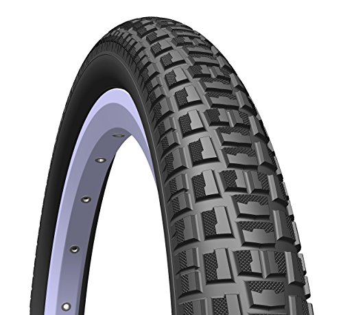 1 par de neumáticos Mitas/Rubena Nitro BMX, 20 x 2,00 (52-406), color negro (par de neumáticos).