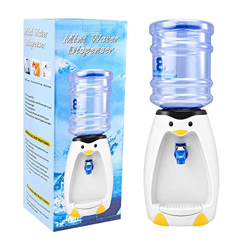 2.5L Mini Dispensador De Agua Cute Penguin Con Cubo De Agua Para El Regalo De Los Niños Del Dormitorio Del Estudiante De La Oficina En El Hogar