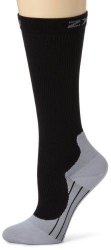2XU Mujer Calcetín de compresión Womens Compression Race Calcetines - negro- gris, XL