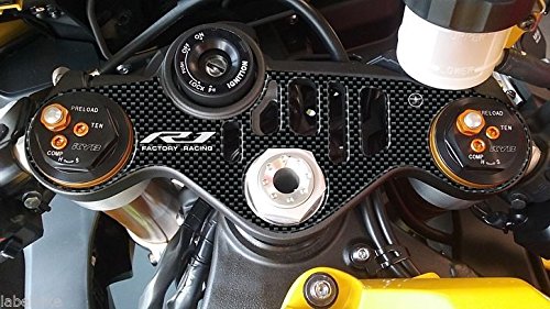 Adhesivo Etiqueta Engomada Gel 3D Placa Dirección Compatible X Moto Yamaha YZF R1 de 2015