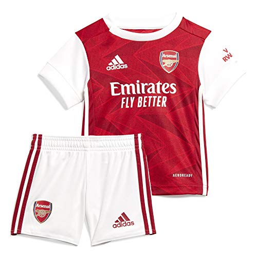 adidas Arsenal FC Temporada 2020/21 AFC H Baby Miniconjunto Primera equipación, Unisex, MARACT/Blanco, 80