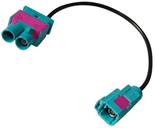AERZETIX: Conector Cable 20cm Adaptador Enchufe Antena FAKRA Hembra Verde a Doble FAKRA Macho para Coche, vehiculos C11976