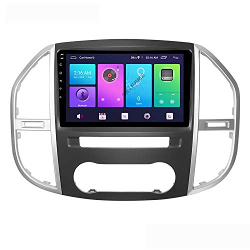 Android 10.0 Car Stereo 2 DIN Head Unit para Mercedes Benz Vito 2016-2019 Navegación GPS Pantalla táctil de 10 Pulgadas Reproductor Multimedia MP5 Receptor de Video y Radio con 4G WiFi DSP