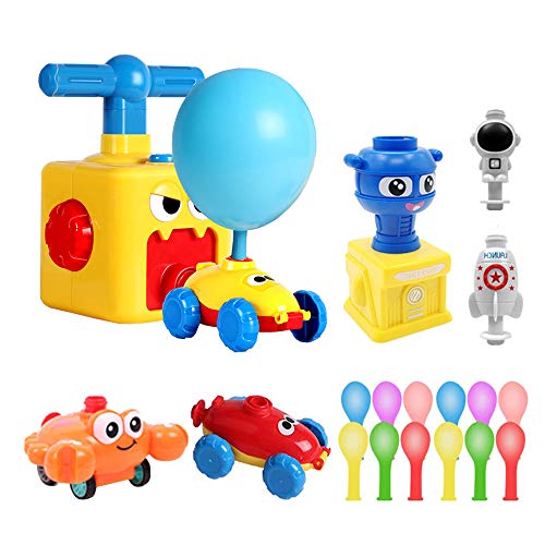 Anyingkai Globo de juguete para niños para coche, juguete para coche, lanzador de globos, impulso de globos, coche con lanzador de globos, coche con lanzador de globos, coche de inercia