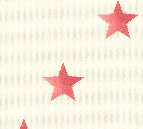 A.S. Création Côte d 'Azur pintado (Papel Estrella 10, 05 M X 0, 53 M Beige Rojo fabricado en Alemania 351835 35183 – 5, Beige, Rojo