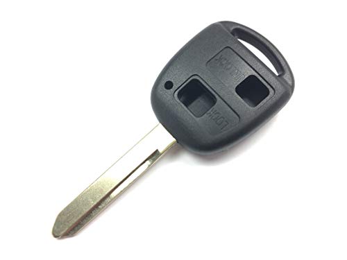 Automobile Locksmith 2 botones de control remoto carcasa carcasa de la hoja TOY47 para Toyota Avensis Corolla Yaris llave remota