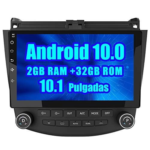 AWESAFE Android 10.0 [2GB+32GB] Radio Coche para Honda Accord VII con 10.1 Pulgadas Pantalla Táctil, Autoradio con Bluetooth/GPS/FM/RDS/USB/RCA, Apoyo Mandos Volante, Mirrorlink y Aparcamiento