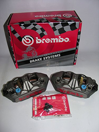 Brembo - Pinzas de freno monobloque con anclaje radial M4 de 108 mm de diámetro para motos Honda Kawasaki Yamaha, cód.220A39710
