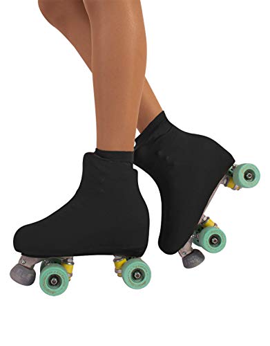 CALZITALY Cubrepatin para Niña y Mujer | Funda Patin/Skate | Professional Skating | Natural, Negro | 70 DEN | S, M, L | Calcetería Italiana | (S: 28/32, Negro)