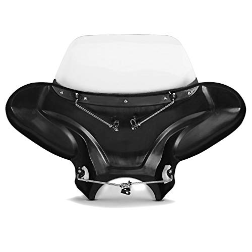 Carenado Batwing con Parabrisas Compatible para Motos Custom con Kit de Montaje Carenado Batwing con Parabrisas Compatible para Motos Custom con Kit de Montaje