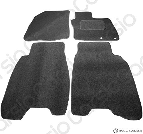 Carsio CARP-CUT-2055-(40 x 2) Alfombrillas de Coche para Honda Civic 2006-2008 – 4 Piezas con 2 Clips