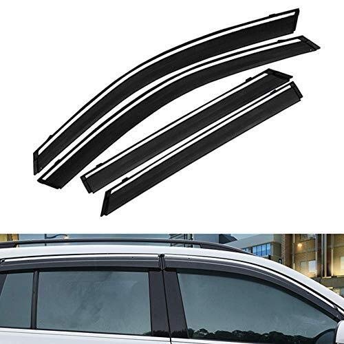 Coche Deflectores De Viento Compatible Con Fo-rd Kuga 2017 2018 2019, De La Puerta Lateral Del Viento Deflectores De Viento Visera Lluvia Escudos Guardia Cubiertas De Salida Del Protector Externo Fit