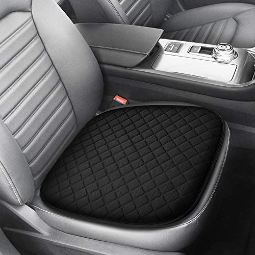 Cojín de Asiento para Coche, Cubre Asiento Coche Universal Espuma de Memoria Súper Suave Cómodo, Funda de Asiento Auto sin Respaldo, Cojín Asiento Oficina Alivio del Dolor de la Ciática