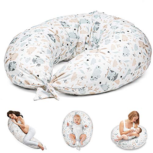 Cojín de lactancia para dormir de lado, cojín de apoyo para bebé XXL, Oeko-Tex Cojín de lactancia para dormir de lado, cojín de apoyo para bebé XXL, Oeko-Tex