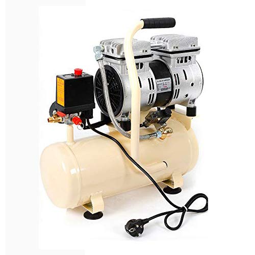 Compresor de aire de 8 litros, sin aceite, silencioso, 550 W, 1380 rpm, 40 l/min, DHL!