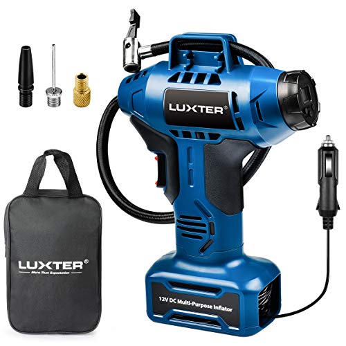 Compresor de bomba de aire eléctrico para coche digital portátil LUXTER con pantalla LCD brillante LED de 12V DC 160PSI Compresor de bomba de aire eléctrico para coche digital portátil LUXTER con pantalla LCD brillante LED de 12V DC 160PSI