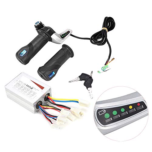 Controlador del motor cepillado EVGATSAUTO, caja del controlador de velocidad del motor cepillado 36V 800W con empuñadura del acelerador para bicicleta eléctrica Scooter E-Bike Controlador del motor cepillado EVGATSAUTO, caja del controlador de velocidad del motor cepillado 36V 800W con empuñadura del acelerador para bicicleta eléctrica Scooter E-Bike